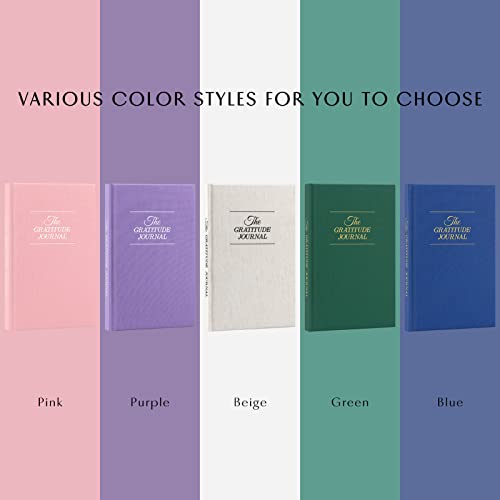 The Gratitude Journal : Five Minutes a Day for More Happiness, Positivity, Affirmation, Productivity, Mindfulness & Self Care - A Simple Effective Undated Daily Guide Planner for Women & Men (Beige)