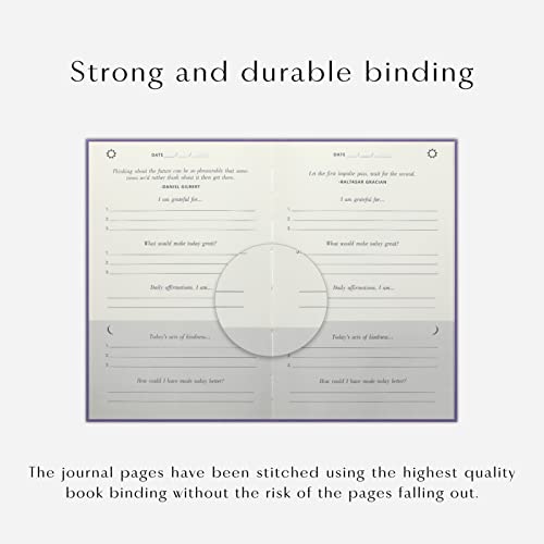 The Gratitude Journal : Five Minutes a Day for More Happiness, Positivity, Affirmation, Productivity, Mindfulness & Self Care - A Simple Effective Undated Daily Guide Planner for Women & Men (Beige)