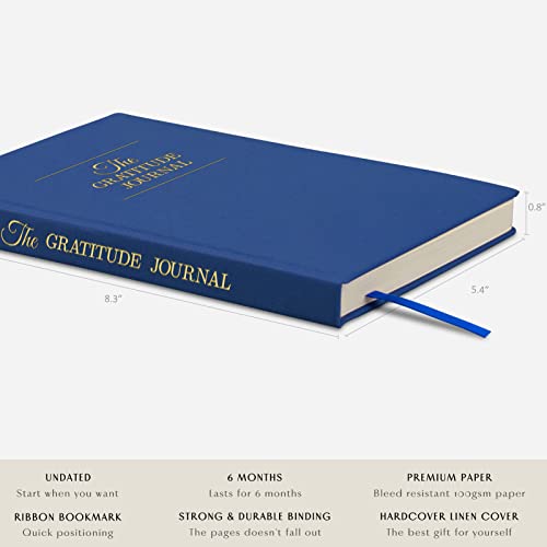 The Gratitude Journal : Five Minutes a Day for More Happiness, Positivity, Affirmation, Productivity, Mindfulness & Self Care - A Simple Effective Undated Daily Guide Planner for Women & Men (Beige)