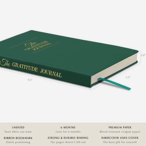 The Gratitude Journal : Five Minutes a Day for More Happiness, Positivity, Affirmation, Productivity, Mindfulness & Self Care - A Simple Effective Undated Daily Guide Planner for Women & Men (Beige)