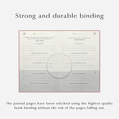 The Gratitude Journal : Five Minutes a Day for More Happiness, Positivity, Affirmation, Productivity, Mindfulness & Self Care - A Simple Effective Undated Daily Guide Planner for Women & Men (Beige)