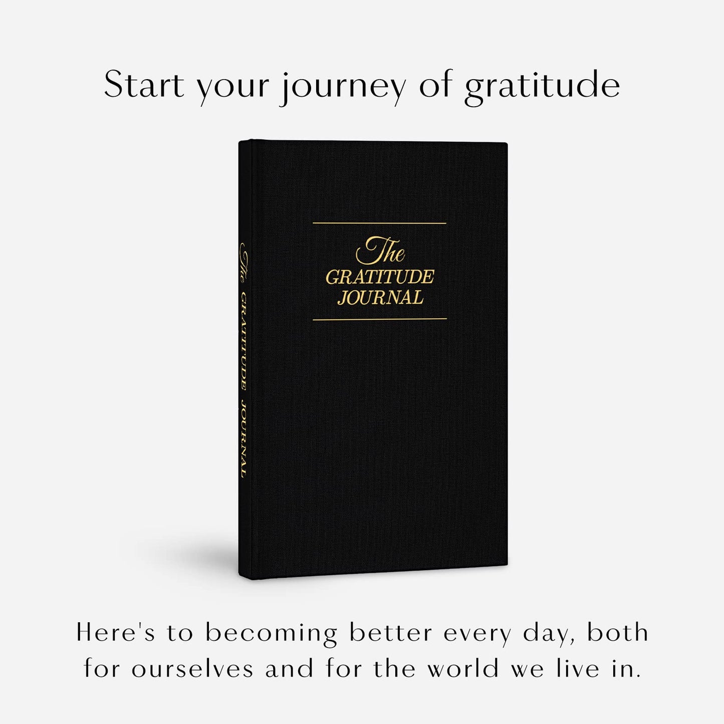 The Gratitude Journal : Five Minutes a Day for More Happiness, Positivity, Affirmation, Productivity, Mindfulness & Self Care - A Simple Effective Undated Daily Guide Planner for Women & Men (Beige)