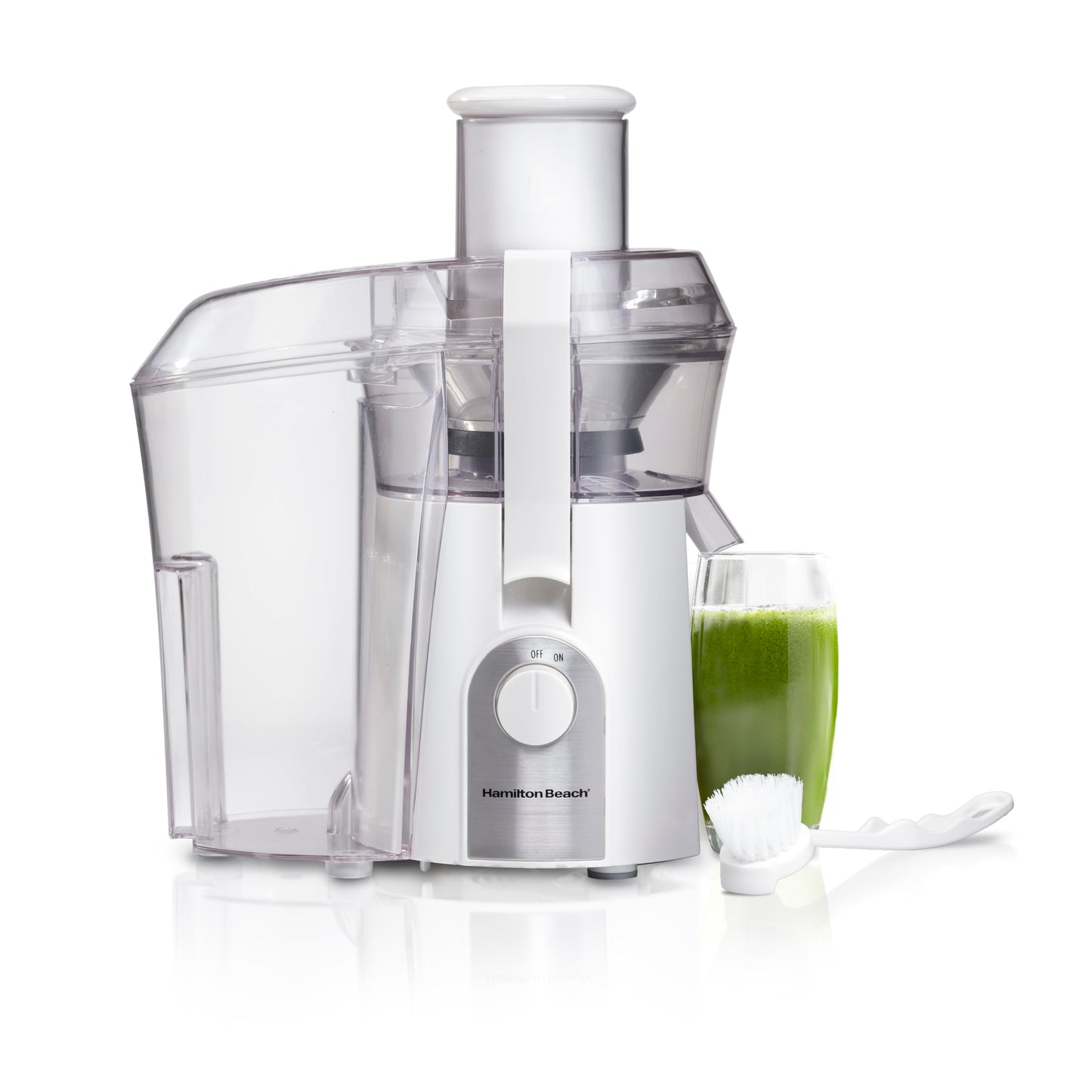 Hamilton Beach Juicer Machine, Big Mouth Large 3” Feed Chute for Whole Fruits and Vegetables, Easy to Clean, Centrifugal Extractor, BPA Free, 800W Motor, Black