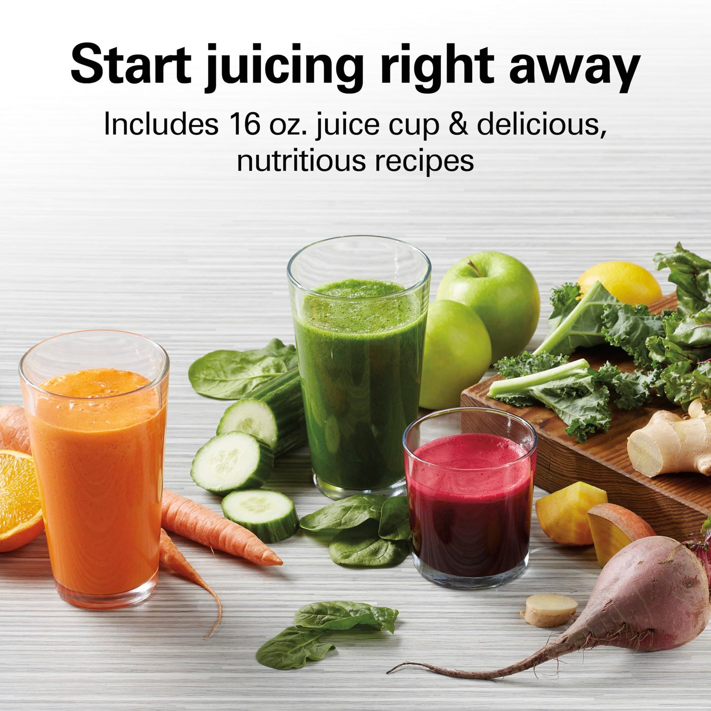 Hamilton Beach Juicer Machine, Big Mouth Large 3” Feed Chute for Whole Fruits and Vegetables, Easy to Clean, Centrifugal Extractor, BPA Free, 800W Motor, Black
