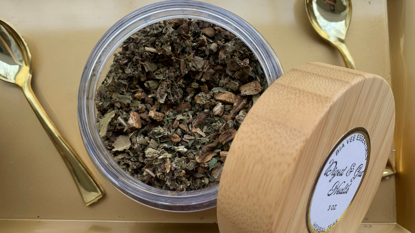 Digestive & Gut Health - Loose Leaf Herbal Tea | 1 Jar (15-25 servings)