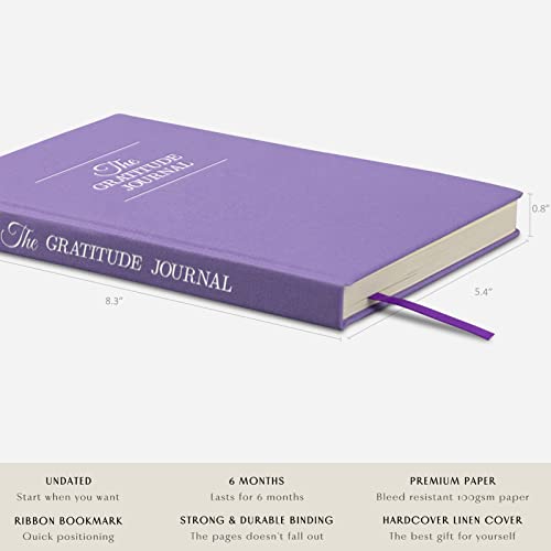 The Gratitude Journal : Five Minutes a Day for More Happiness, Positivity, Affirmation, Productivity, Mindfulness & Self Care - A Simple Effective Undated Daily Guide Planner for Women & Men (Beige)