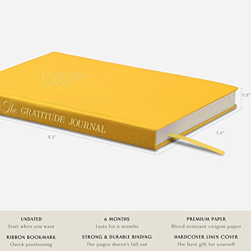 The Gratitude Journal : Five Minutes a Day for More Happiness, Positivity, Affirmation, Productivity, Mindfulness & Self Care - A Simple Effective Undated Daily Guide Planner for Women & Men (Beige)
