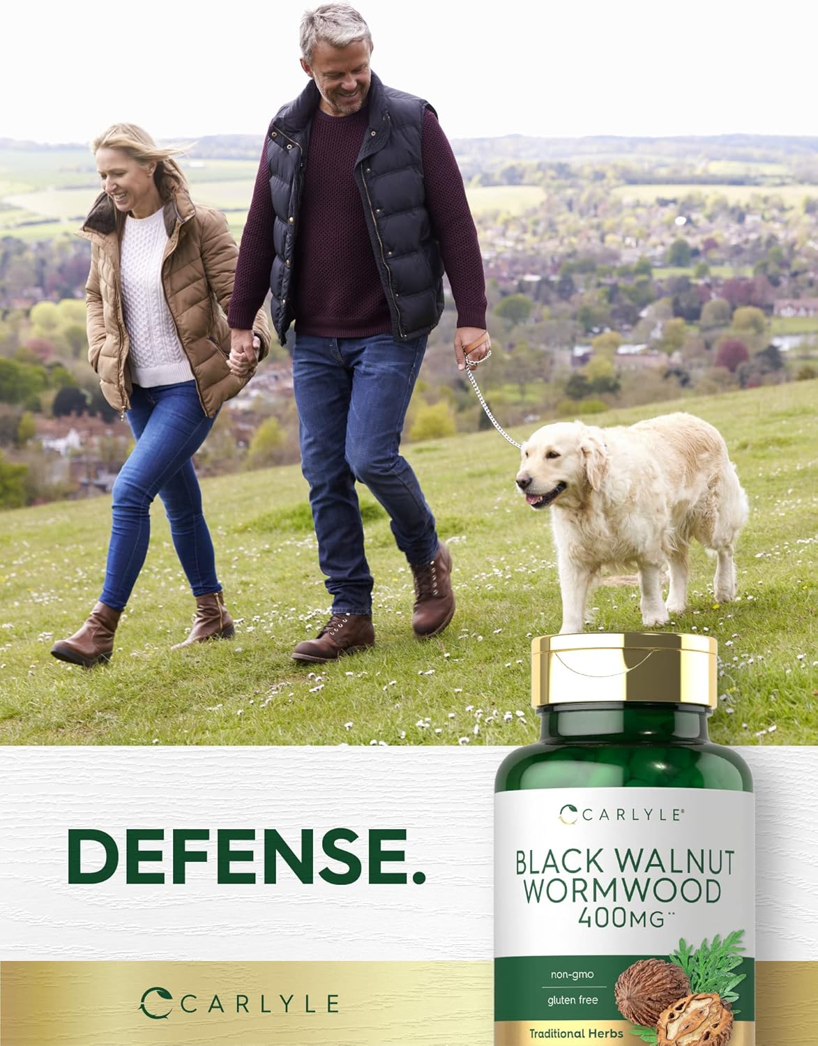 Carlyle Black Walnut Wormwood | 120 Capsules | Herbal Complex | Non-GMO, Gluten Free