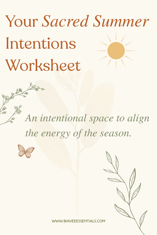 Your Sacred Summer Intentions FREE Printable Worksheet