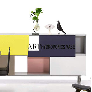 Marbrasse Glass Planter Hydroponics Vase | Planter Bulb Vase with Holder for Home Decoration | Modern Creative Bird Plant Terrarium Stand | Scindapsus Container (Bulb Vase)