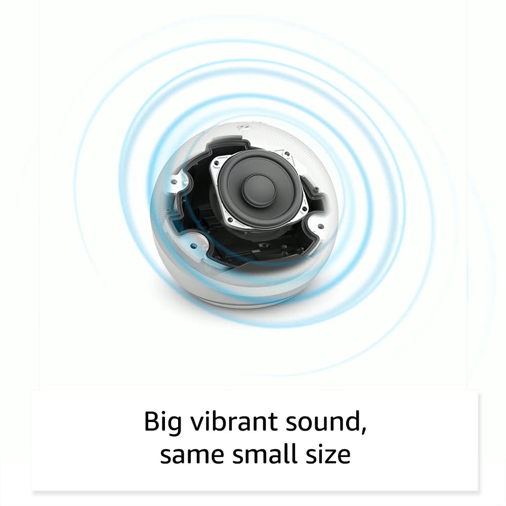 Echo Dot 5th Gen Speaker in Charcoal bundle with Smart Color Bulb